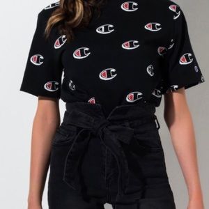 Champion Heritage Scribble Logo Tee